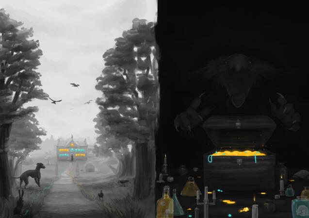 book cover / scene - author J.L Stricker