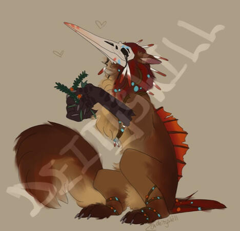 flat color - fullbody